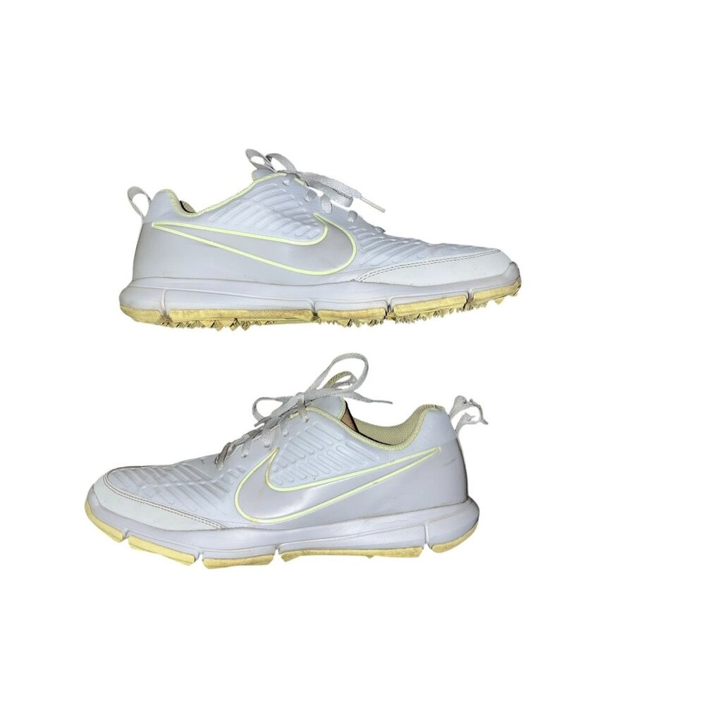 Nike Golf Shoes Womens 9.5 White Gray Lime AA1846-001 Spikeless Lace-Up - Picture 11 of 13